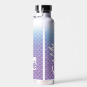 「食べ私の泡」ブルー/パープルはかりで測スイム・ライフ ウォーターボトル (右面)