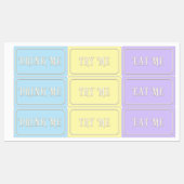 「食べ私、飲んで、試して」ワンダーランド茶パーティー ラベル (シート)