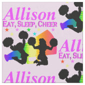 食べ素晴らし眠り応援パーソナライズされた布 ファブリック (クローズアップ)