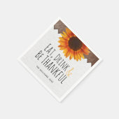 食べ素朴酒は感謝の気持ちだ スタンダードカクテルナプキン (角)