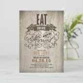 食べ素朴飲みブライダルシャワー結婚した 招待状 (スタンド正面)