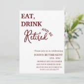 食べ素朴飲んで退職す退職したるおもしろい 招待状 (スタンド正面)