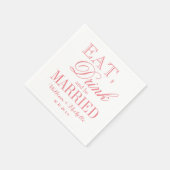 食べ結婚したドリンク結婚ドリンク スタンダードカクテルナプキン (角)