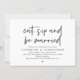 食べ結婚したリハーサル・ディナー 招待状