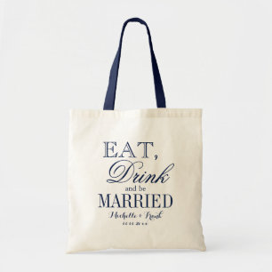 食べ結婚した結婚酒を飲み尽くす 海軍 トートバッグ
