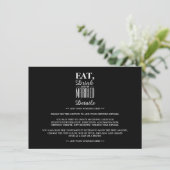 食べ結婚した飲み食い結婚の詳細 エンクロージャーカード (スタンド正面)