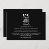 食べ結婚した飲み食い結婚の詳細 エンクロージャーカード (正面/裏面)