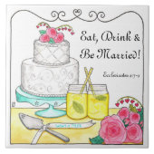 食べ結婚したDrink & Be Customizable結婚's Tile タイル (正面)