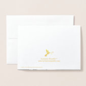 食べ結婚したDrink & Be Photosモダン結婚 箔カード (裏面封筒付き)