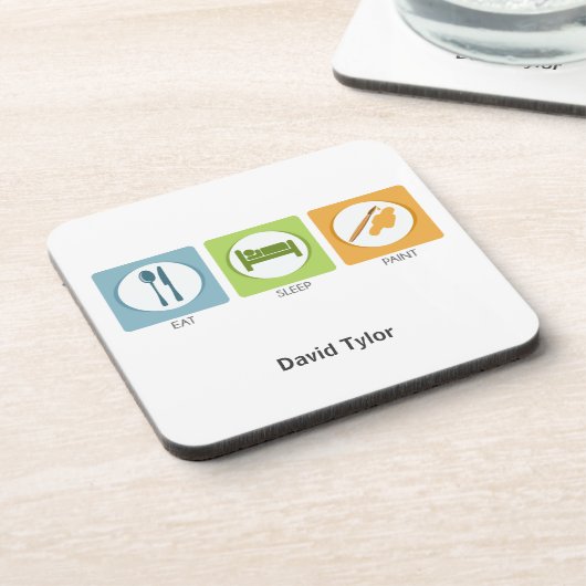 食べ絵を描寝る コースター (左側)