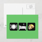 食べ絵を描眠る ポストカード (正面/裏面)