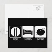 食べ絵を描 ポストカード (正面/裏面)