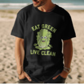 食べ緑、清潔 Tシャツ