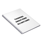 食べ考え物に終日取り組む ノートブック (右側)