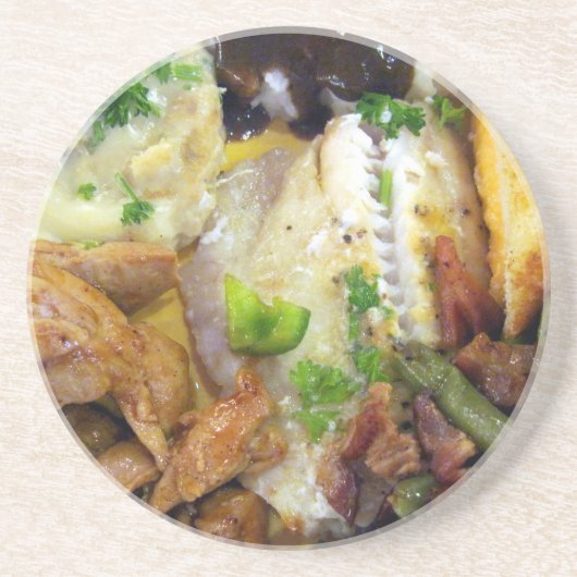 食べ考え物 コースター (正面)