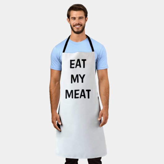 食べ肉,おもしろいキッチン,料理,テンプレート エプロン (着用した状態)