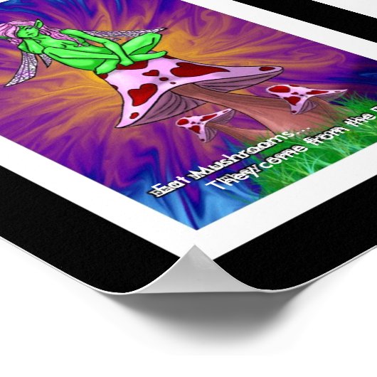 食べ茸 ポスター (角)