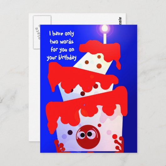 食べ菓子 ポストカード (正面/裏面)