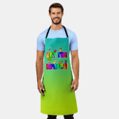 食べ虹 エプロン (着用した状態)