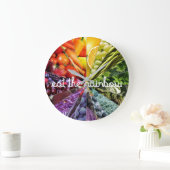 食べ虹 ラージ壁時計 (ホーム)