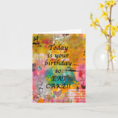 食べ誕生日 – カー空白のド カード (黄色い花)