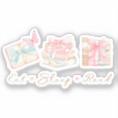 食べ読寝て シール (正面)