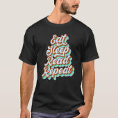 食べ読寝繰り読出し Tシャツ (正面)