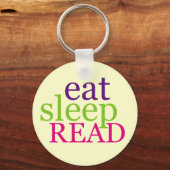 食べ読睡眠-レトロ キーホルダー (正面)