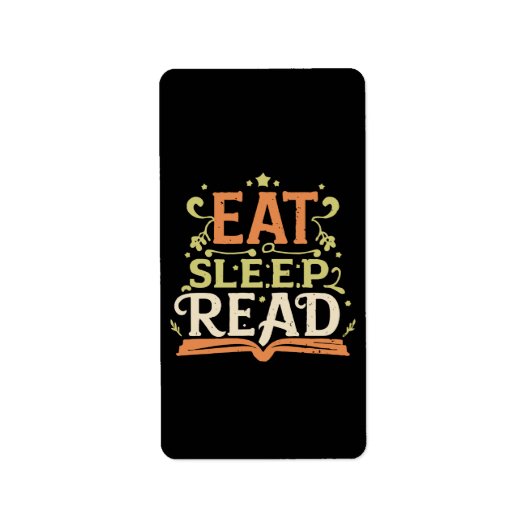 食べ読読眠おもしろいる ラベル (正面)