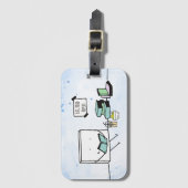 食べ読, , Repeat Book Lover ラゲッジタグ (正面縦)