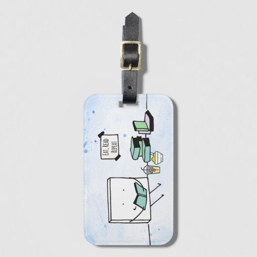 食べ読, , Repeat Book Lover ラゲッジタグ (正面縦)