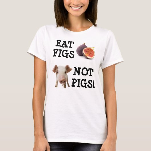 食べ豚じゃない!袖なしのドレス Tシャツ (正面)