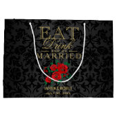 食べ赤結婚したと黒 ラージペーパーバッグ (裏面)