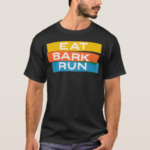 食べ走吠える Tシャツ