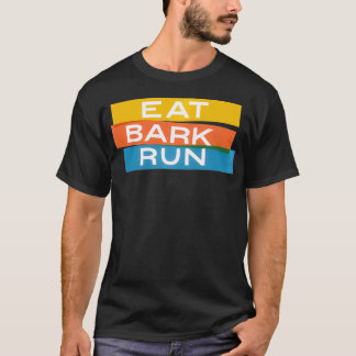 食べ走吠える Tシャツ