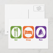 食べ走寝る ポストカード (正面/裏面)