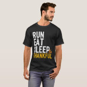 食べ走昼寝感謝祭 Tシャツ (正面フル)