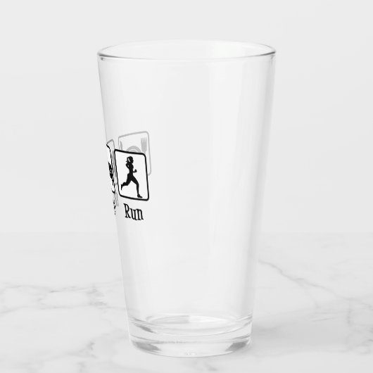 食べ走睡眠やる気を起こさせる走者 タンブラーグラス (左)