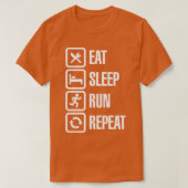 食べ走睡眠 Tシャツ (デザイン正面)