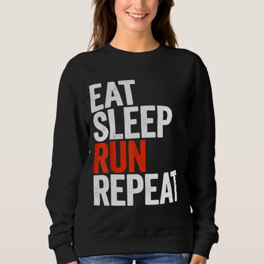 食べ走Repeat Runner Gift Shirt pRGlK スウェットシャツ (正面)
