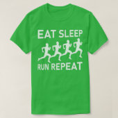 食べ走SLEEP REPEAT RUNNER GIFT MARATHON走's Tシャツ (デザイン正面)