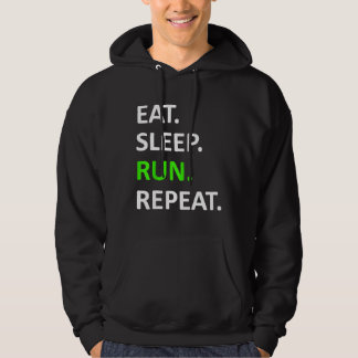 食べ走Sleep Repeat Shirtおもしろい Runner Shirt パーカ