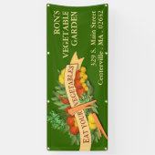 食べ農家市場旗 横断幕 (縦)