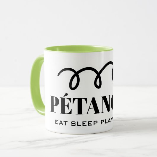 食べ遊は、コーヒーを繰り返すペタンおもしろいク・ブールズ マグカップ (正面左)