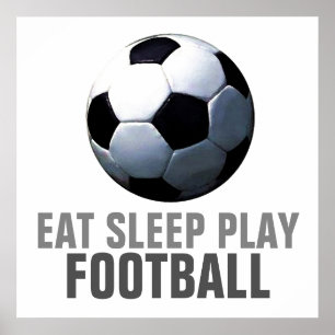 食べ遊サッカーユニークのアートワーク ポスター