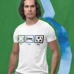 食べ遊サッグ Tシャツ<br><div class="desc">サッカーに夢中な人にこのプレゼントを贈れ。</div>