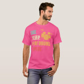 食べ遊ドラップおもしろい愛好家D Tシャツ (正面フル)