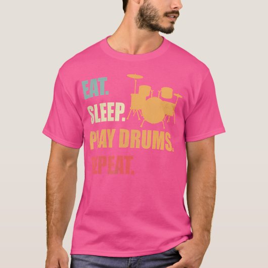 食べ遊ドラップおもしろい愛好家D Tシャツ (正面)