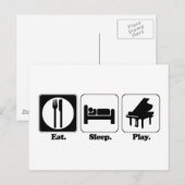 食べ遊ピアノ ポストカード (正面/裏面)