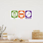 食べ遊寝る ポスター (キッチン)